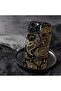 iPhone 12 Pro Max Compatible Silicone Edge Hard Back Anti-Fall Phone Case Carved Patterned - 6