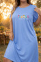 Women's Oversize Comfortable Printed Nightgown Daily Stylish Home Wear Summer Wear