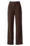 Women's Brown Palazzo Trousers with Velcro Waist - 6