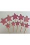 Star Glitter Eva Toothpicks – Cake & Cupcake Decoration – Pink – 10 Pieces - 2