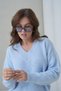 Women's V-Neck Knitwear Sweater Soft Textured // V8693 - 3