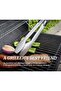 3 Piece BBQ Accessories, Extra Thick Stainless Steel BBQ Utensils Set - 3