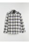 Regular Fit Plaid Men's Gabardine Shirt - 5