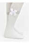 Girls' Thin Pantyhose with Bow Detail, 2-Piece Set - 4