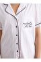 Shirt Collar Striped Women's Pajama Set - 3