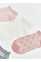Bow Patterned Women's Booties Socks, Pack of 5 - 2