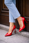 Dakota Red Patent Leather Heeled Stiletto - 2