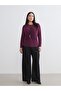 Plus Size Crew Neck Gathered Blouse - 2