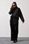 Women's Satin Lace Tie Palazzo Pants - 5