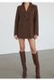 Women's Lined Blazer Jacket with Stone Detail