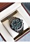 Functional Guaranteed Smoked-Green Color Steel Cord Men's Wristwatch - 3