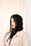 Unisex Black Knitwear Knitted Balaclava Beanie Hat with Winter Neck Collar - 5