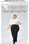 High-Waisted, Wide-Leg, Zippered, Plus-Size Women's Trousers - 5