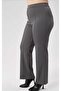 High-Waisted, Wide-Leg, Zippered, Plus-Size Women's Trousers - 4