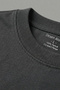 Cotton Eagle Back Print Smoked Basic Crew Neck Short Sleeve T-Shirt for Men - Women - 5