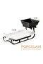 2-Tier Home Serving Set Porcelain Square Bowl & Rectangular Platter (18cm&36cm,White&Black) - 7