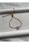 Raw Amethyst Stone Copper Rose Gold Adjustable Bracelet