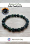 Healing from Nature Natural Stone Bracelet – Certified - Moss Agate and Hematite - 4