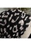 Black and White Leopard Pattern Cheesecloth Bonnet - Non-Slip, Anti-Sweat (Non-Slip) - 3