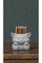 Desktop Pen Holder with Cute Cat Design |   Stylish Organizer for Colored Pencils - 3