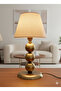 Noctra Triple Globe Antique Gold Metal Table Lampshade - 2