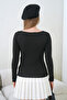 Women's Boat Neck Transparent Blouse - 6