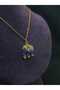 Natural Stone Blue Elephant Steel Necklace Women's Jewelry Daily Accessory Luck Power Abundance Courage Meaningful Gift - 4
