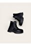 Lanetti Girls' Zippered Lace-Up Cold-Proof Non-Slip Sole Boots - 4