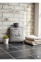 Gray Plush Covered Hot Water Bag 2 Liter with Hand Warming Pocket