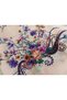 Handmade Patterned Hand Embroidered Cheesecloth with Ring Beads on the Writing Edge Yemeni, Scarf, 4 Sides Embroidered - 8
