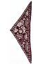 Triangle Ethnic Pattern Double-Sided Shawl and Beanie Set Domestic Production - 3