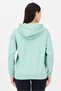 Women Sportswear Fit Long Sleeve Outdoor Hoodie, Mint Green - 2