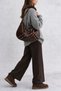 Staple Detailed Soft Patent Leather Women's Shoulder Bag