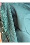 Sequin Balloon Sleeve Dress-Green - 7