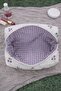 Lilac Cherry Patterned Makeup Bag and Organizer - 3