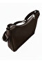 Dark Brown Color Adjustable Women's Shoulder Bag with Top Zipper - 4