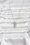 316L Steel Chain Silver Color Teddy Bear Model Zircon Stone Women's Necklace - 2