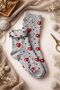 12 Pairs of Women's Socks, Anti-Sweat, Odorless, Cotton Socks - Mixed Colors/Patterns - Seasonal - 3