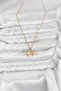 316L Steel Chain Gold Color Starfish Model Zircon Stone Women's Necklace - 2