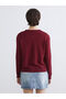 Esvab • Modern & Distinctive Zero Roba Collar Women's Knitwear Sweater - 5