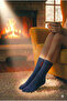Pack of 6 Unisex Thermal Socks - Thick and Fully Towel-Lined for Winter - Extra Warm Sock Set in Navy Blue - 3