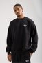 Unisex Basic Oversized Crew Neck Sweatshirt