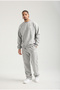 Unisex Basic Oversized Crew Neck Sweatshirt - 3
