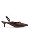 Hollywood Series Night & Event Vegan Women's Pointed Toe Buckle Detail Thin Heel Shoes - 2