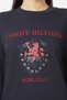 Womens Dark Blue Embellished Crew Neck Fleece Sweatshirt - 4