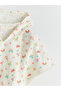 Ecru Hooded Printed Girl's Beach Towel - 5