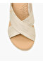 Women Cross Strap Wedge Heel Sandals - 4
