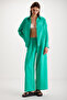 Melantha women's linen green trousers - 2