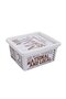 Multi-use plastic storage box