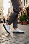 Noch Genuine Leather Laser Cut Breathable Casual Sneaker Comfort Sole - 2